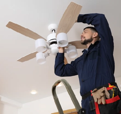 Ceiling fan and lighting installation in Singapore