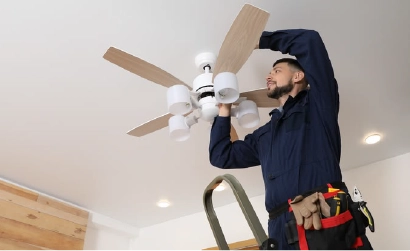 Professional ceiling fan electrical installation Singapore