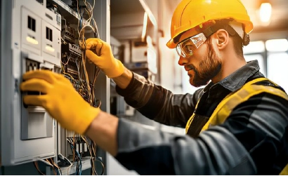 Emergency electrician checking electrical system Singapore